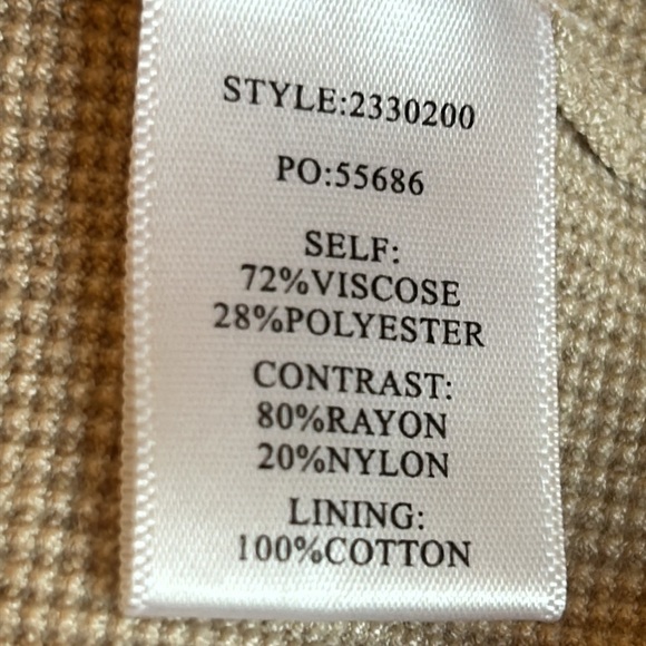 Current air LA Beige Puff Sleeve Top with Embroidered Details Women’s Small - Picture 8 of 10